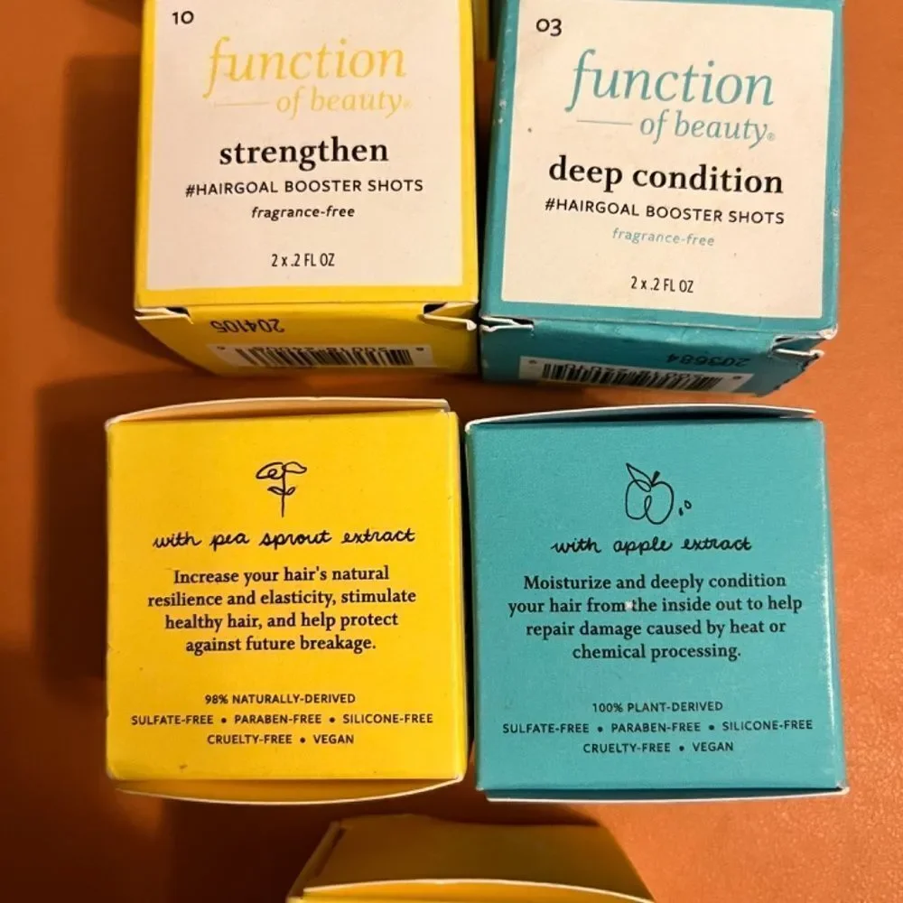 7 (14)  Function of Beauty Strengthen & Deep Condition Hair Goal Booster Shots